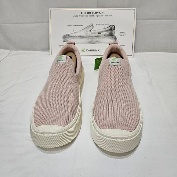 Cariuma IBI Slip On Rose Knit Sneakers Size 10.5M 12W - Picture 3 of 7